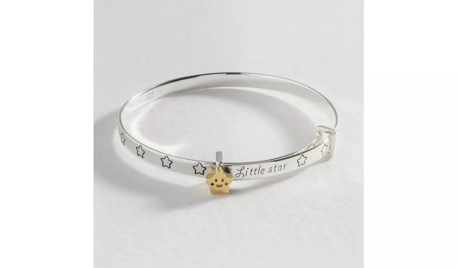 Revere Sterling Silver Little Star Baby Bangle