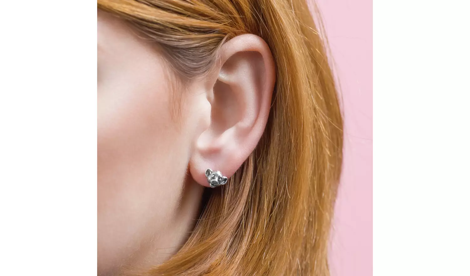 Disney Sterling Silver Lion King Simba Stud Earrings