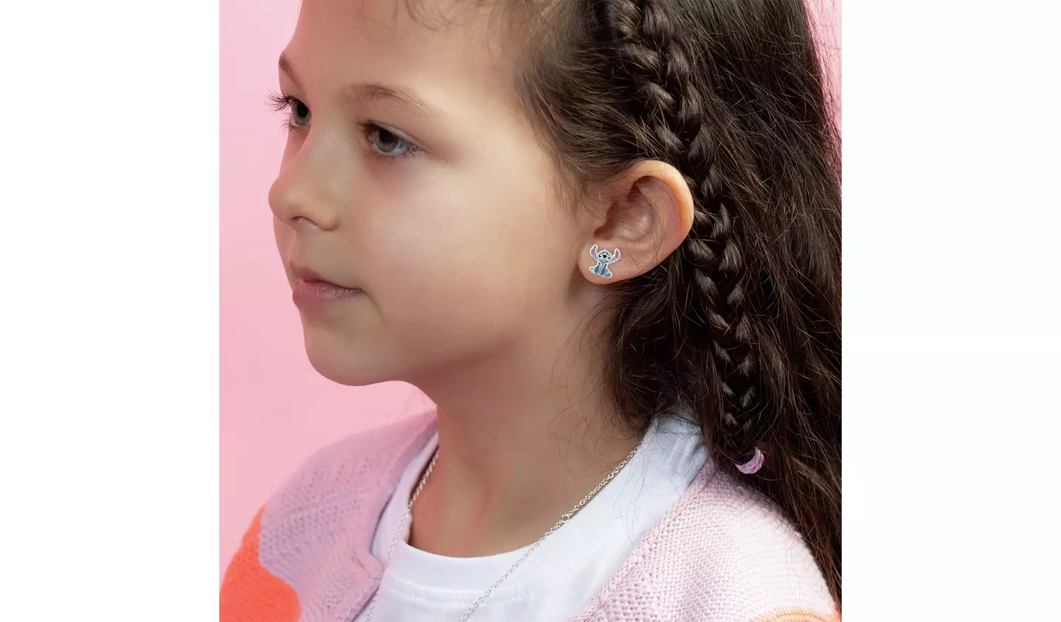 Disney Lilo and Stitch Stud Earrings and Trinket Tray Set