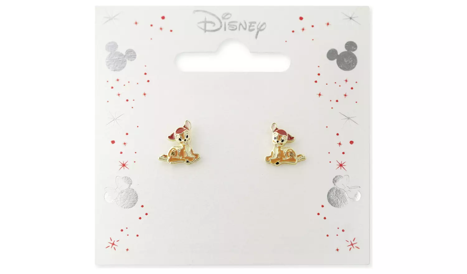 Disney Gold PlatedBambi Stud Earrings