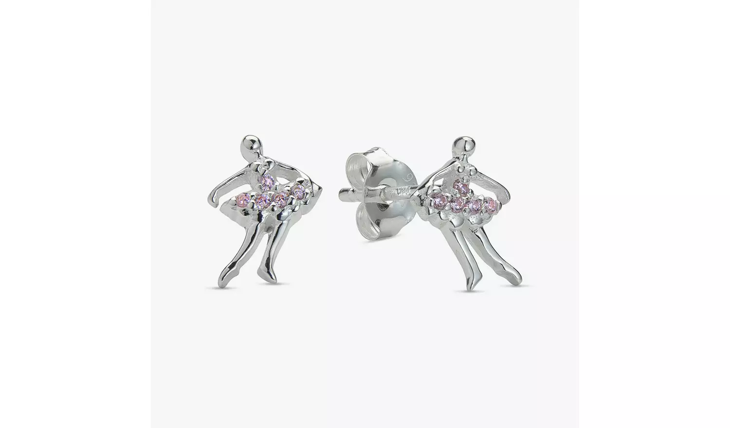 Revere Sterling Silver Ballerina Stud Earrings