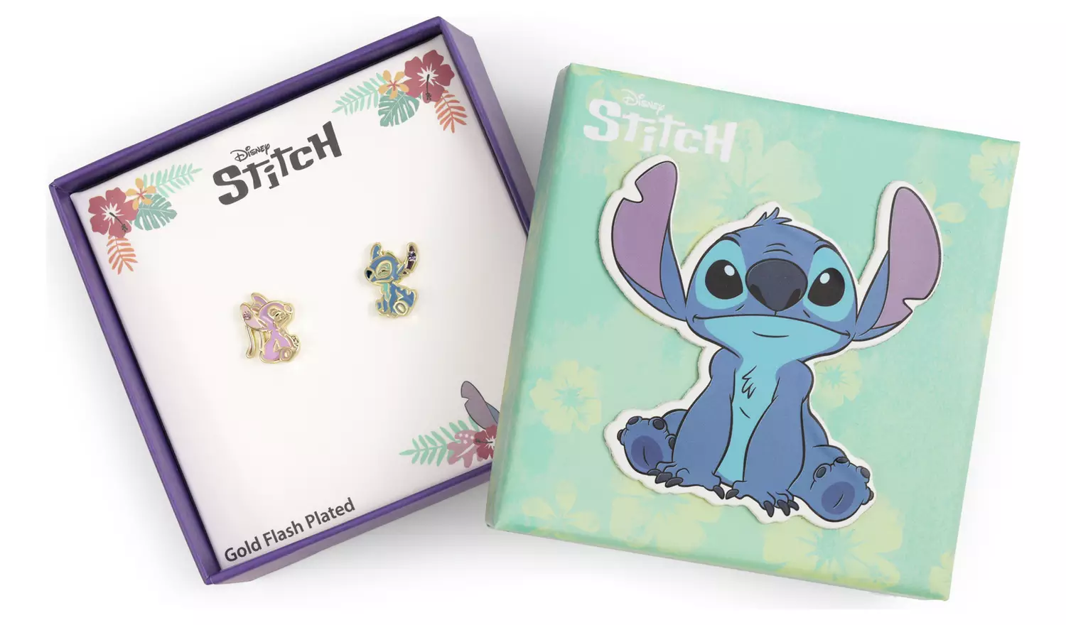 Disney Stitch and Angel Mismatch Stud Earrings