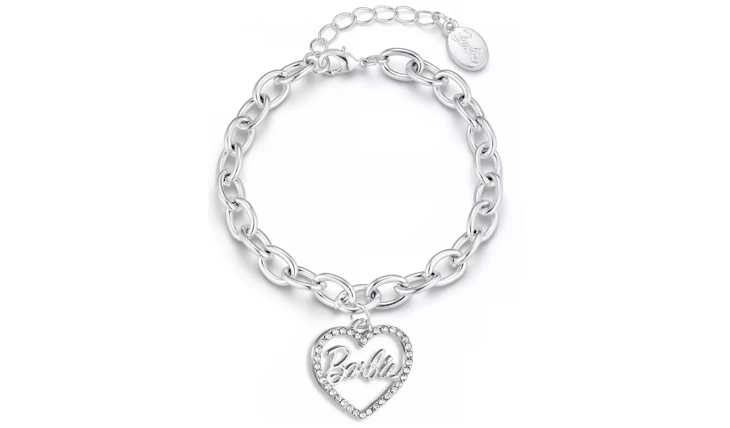 Barbie Silver Colour Crystal Necklace and Bracelet Gift Set