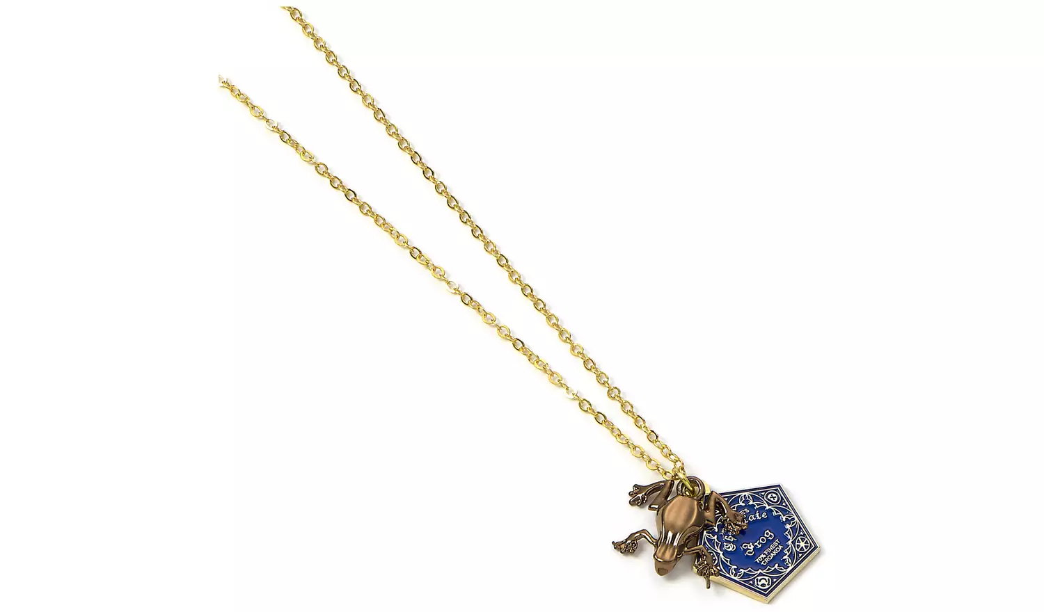 Harry Potter Gold Plated Chocolate Frog Necklace