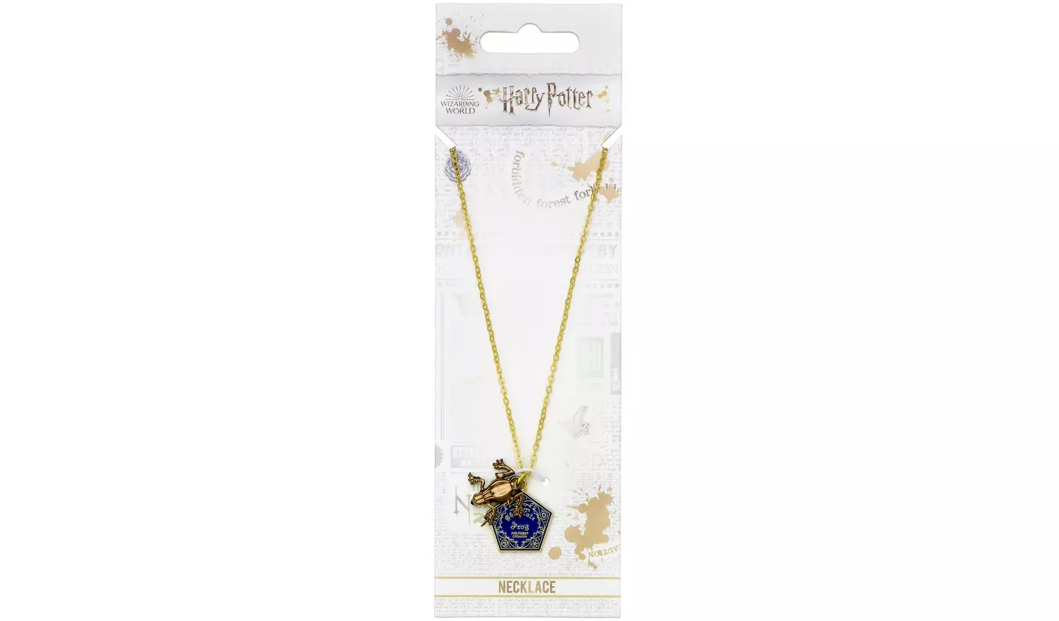 Harry Potter Gold Plated Chocolate Frog Necklace
