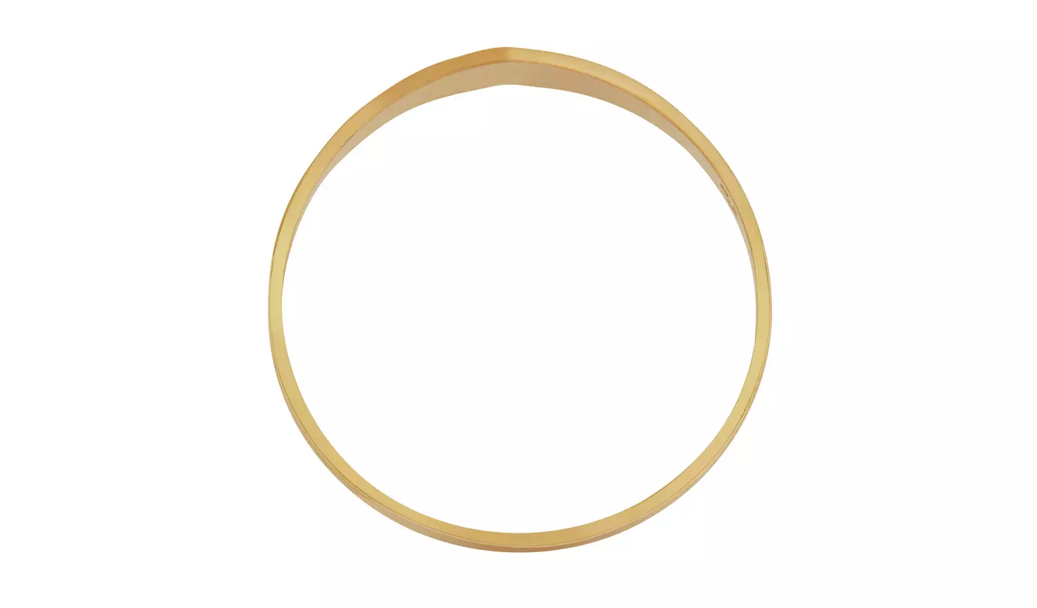 Revere Kids 9ct Yellow Gold Heart Signet Ring - L