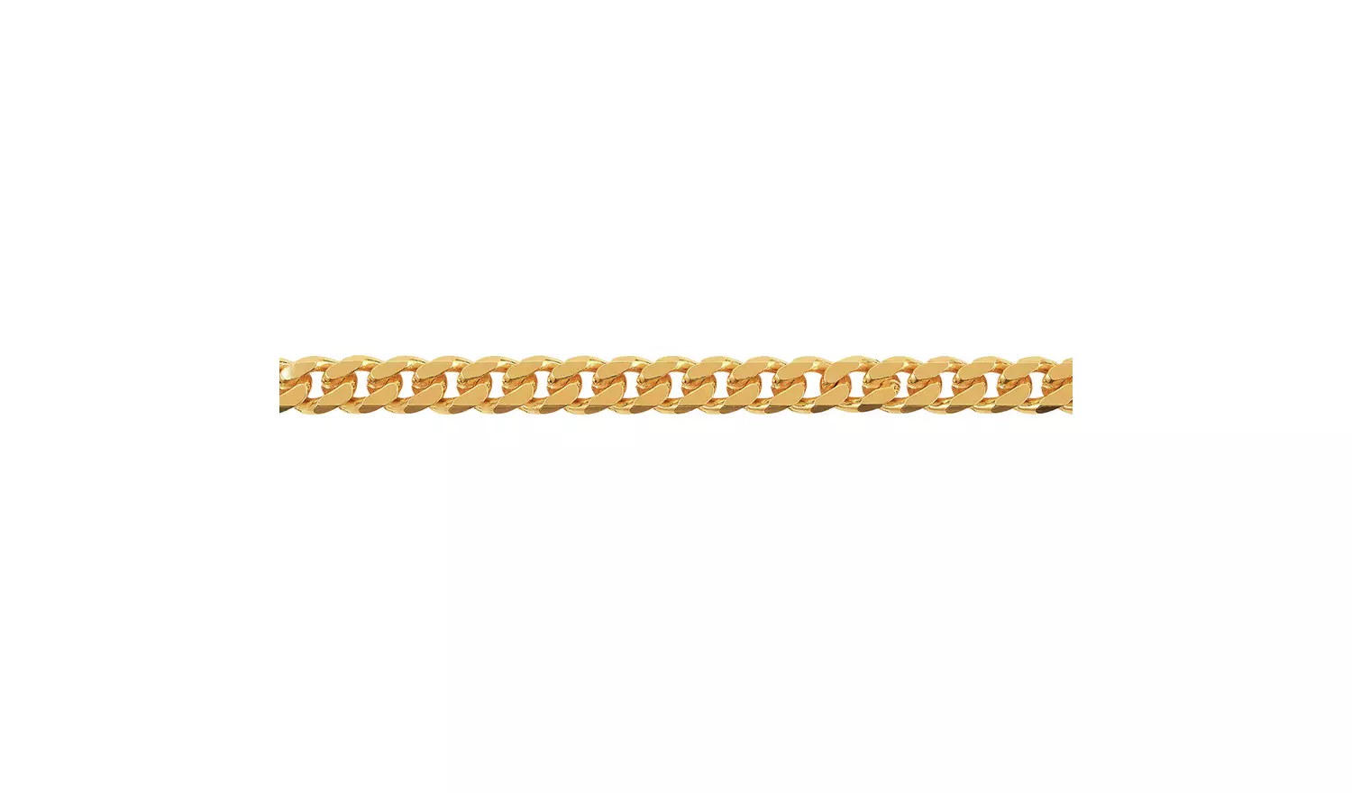 Revere 9ct Gold Plated Sterling Silver Curb Bracelet