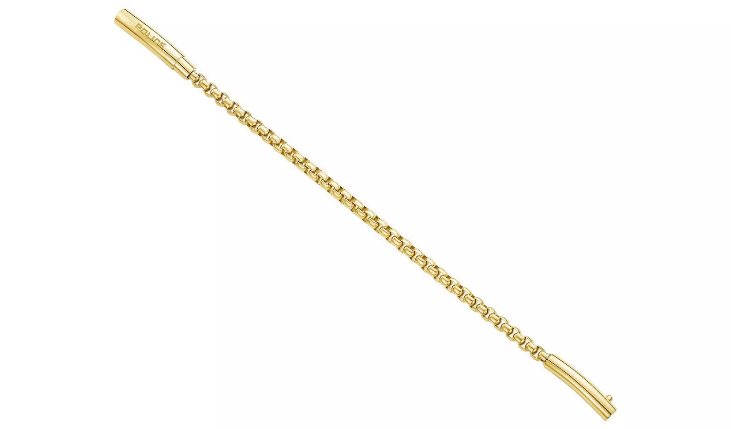 Police Men's Gold Plated Stainless Steel Bracelet