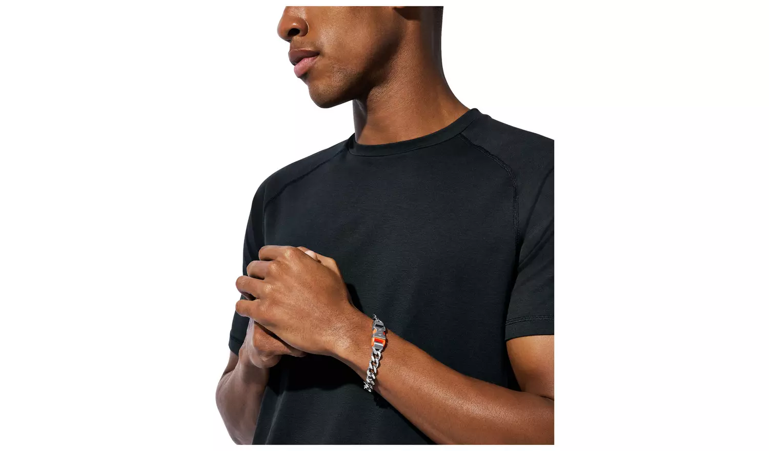 Armani Exchange Stainless Steel Silver Chain Bracelet