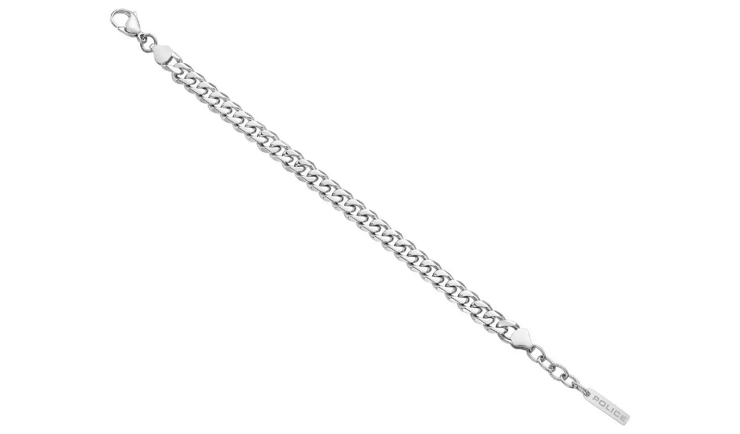 Police Stainless Steel Silver Bracelet