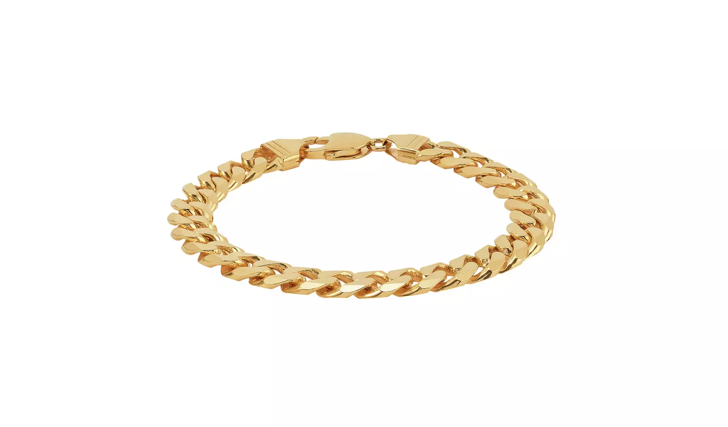 Revere 9ct Gold Plated Sterling Silver Curb Bracelet