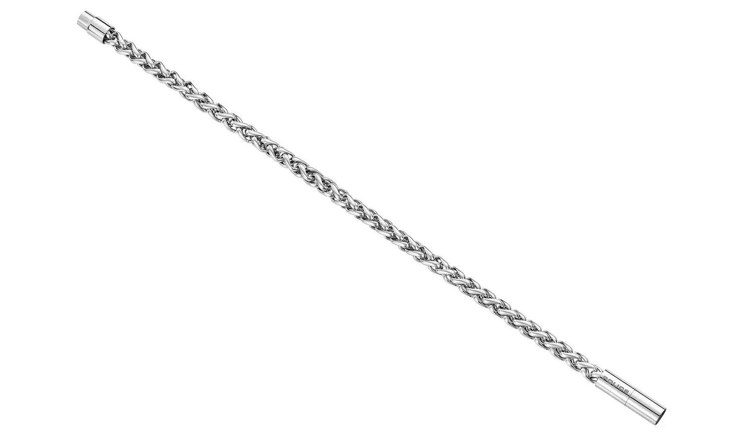 Police Temptation II Polished Stainless Steel Chain Bracelet