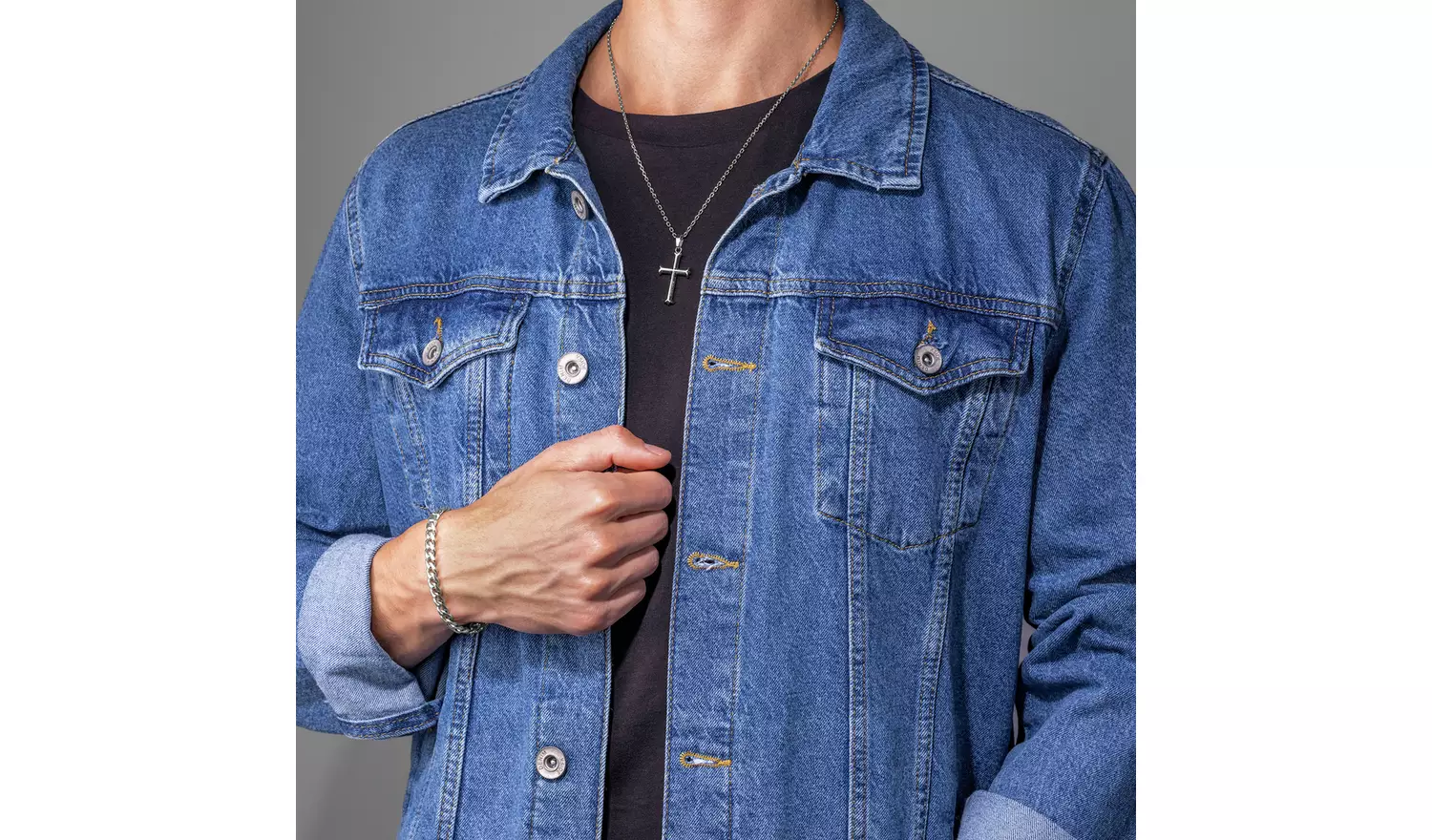 Police Temptation II Polished Stainless Steel Chain Bracelet