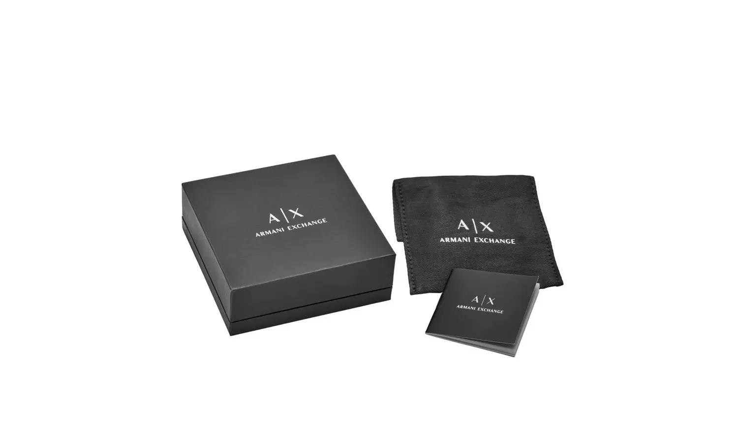 Armani Exchange Leather and Stainless Steel Bracelet