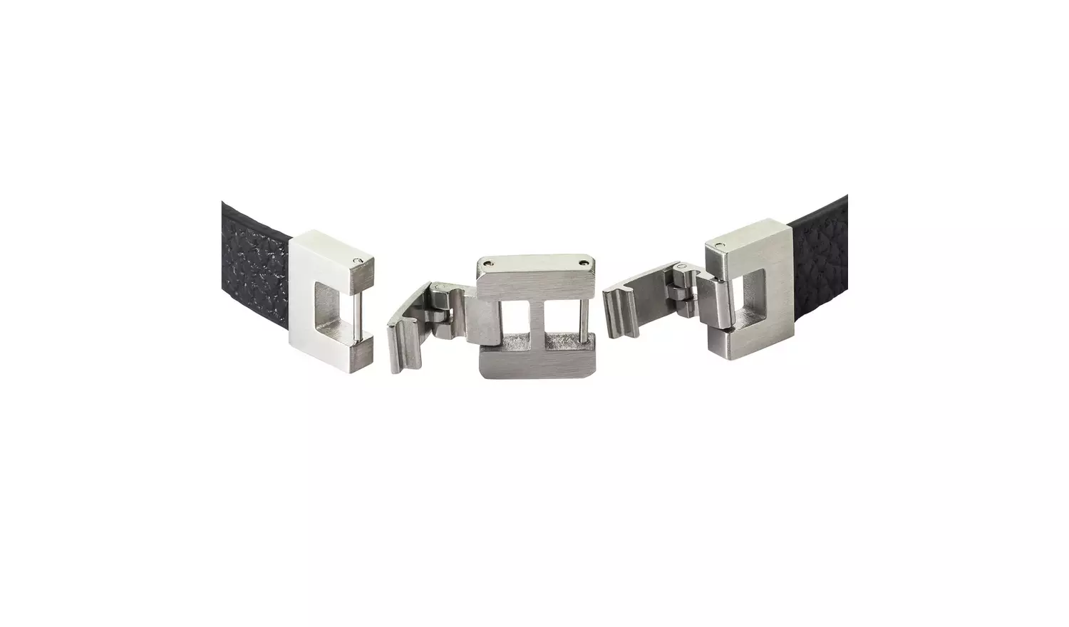 Revere Men's 'You Mean World To Me' Beaded Leather Bracelet