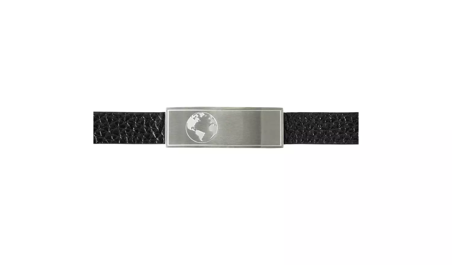 Revere Men's 'You Mean World To Me' Beaded Leather Bracelet