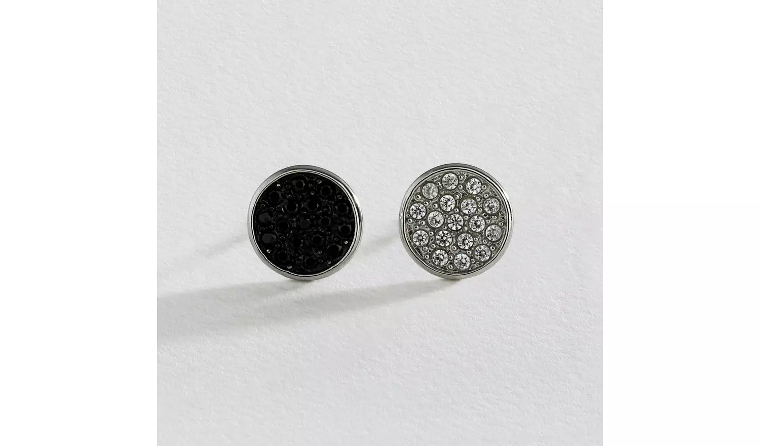 Revere Men's Cubic Zirconia Stud Earrings - Set of 2