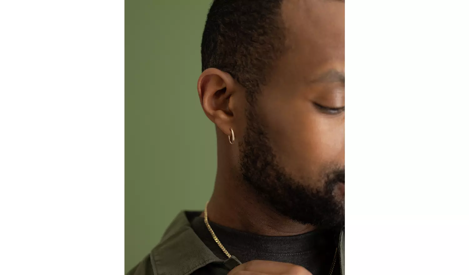 Revere 9ct Yellow Gold Hoop Earring