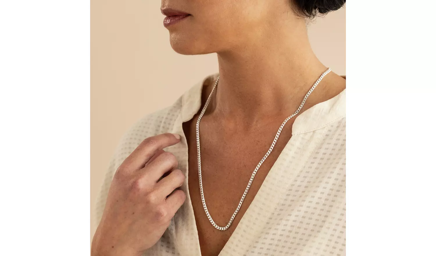 Revere Sterling Silver Curb Chain 24 Inch