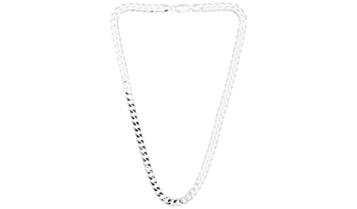 Revere Sterling Silver Solid Curb 20 Inch Chain