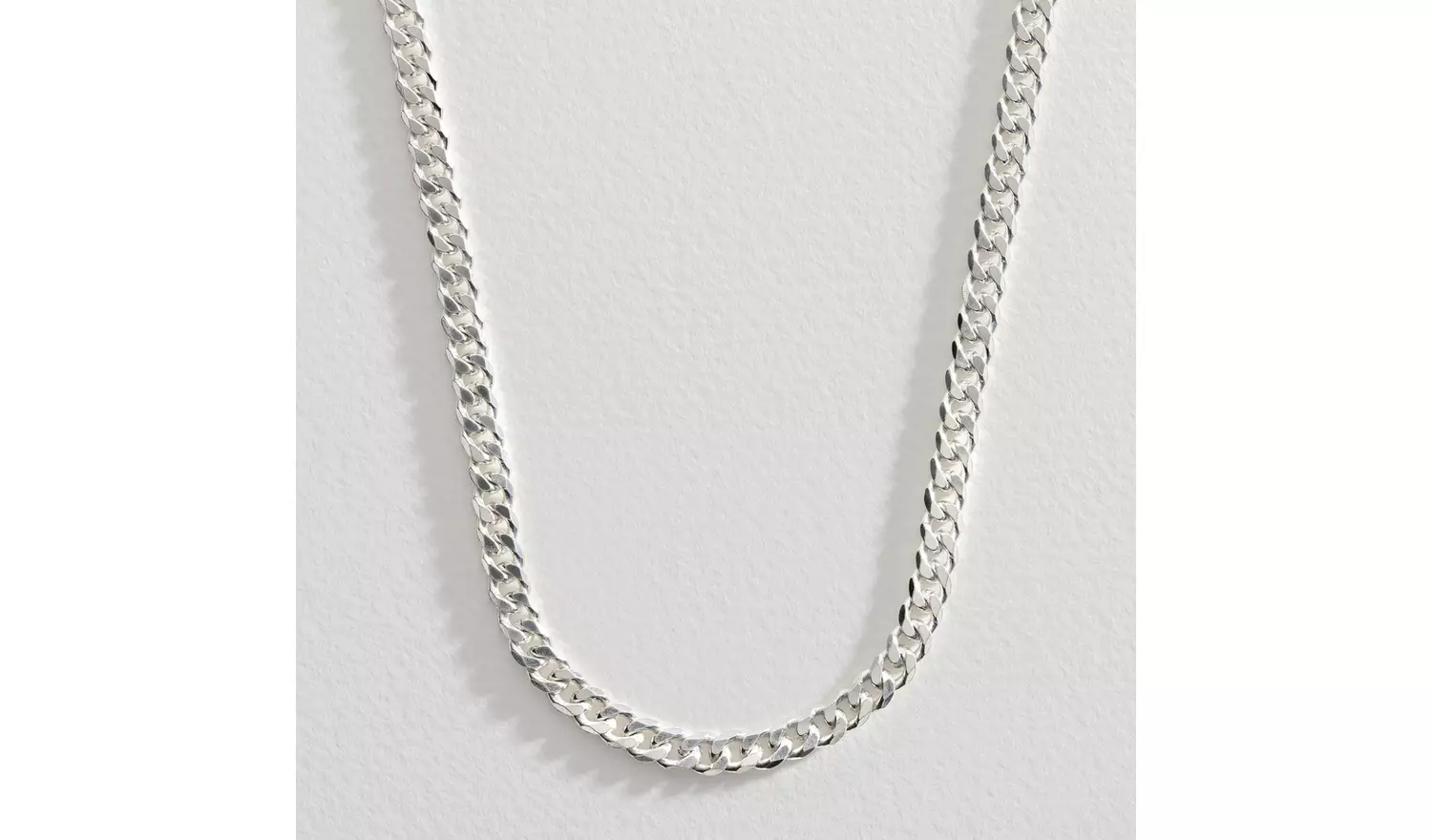 Revere Sterling Silver Solid Curb 20 Inch Chain
