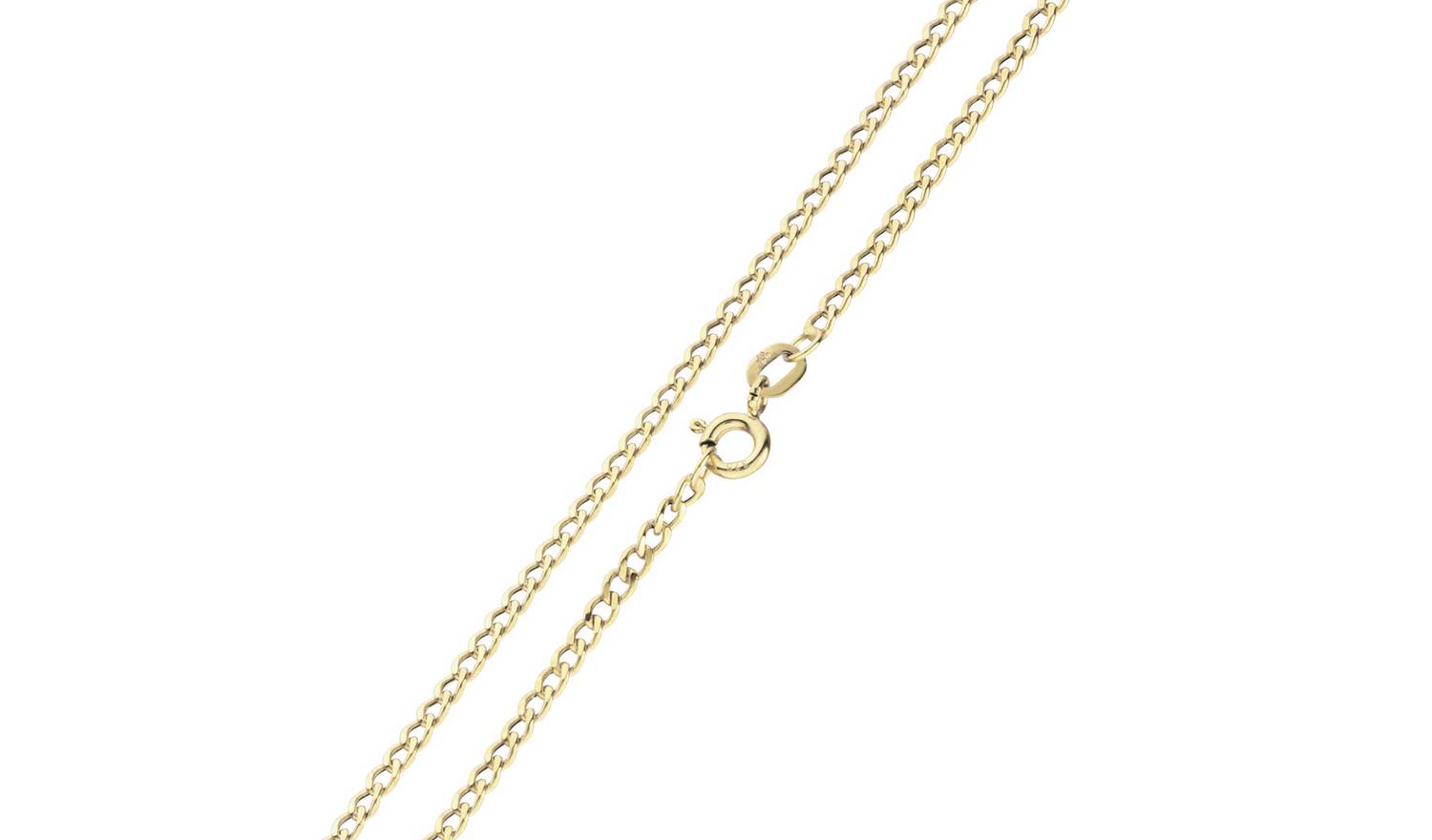 Revere 9ct Yellow Gold Curb 18 Inch Chain