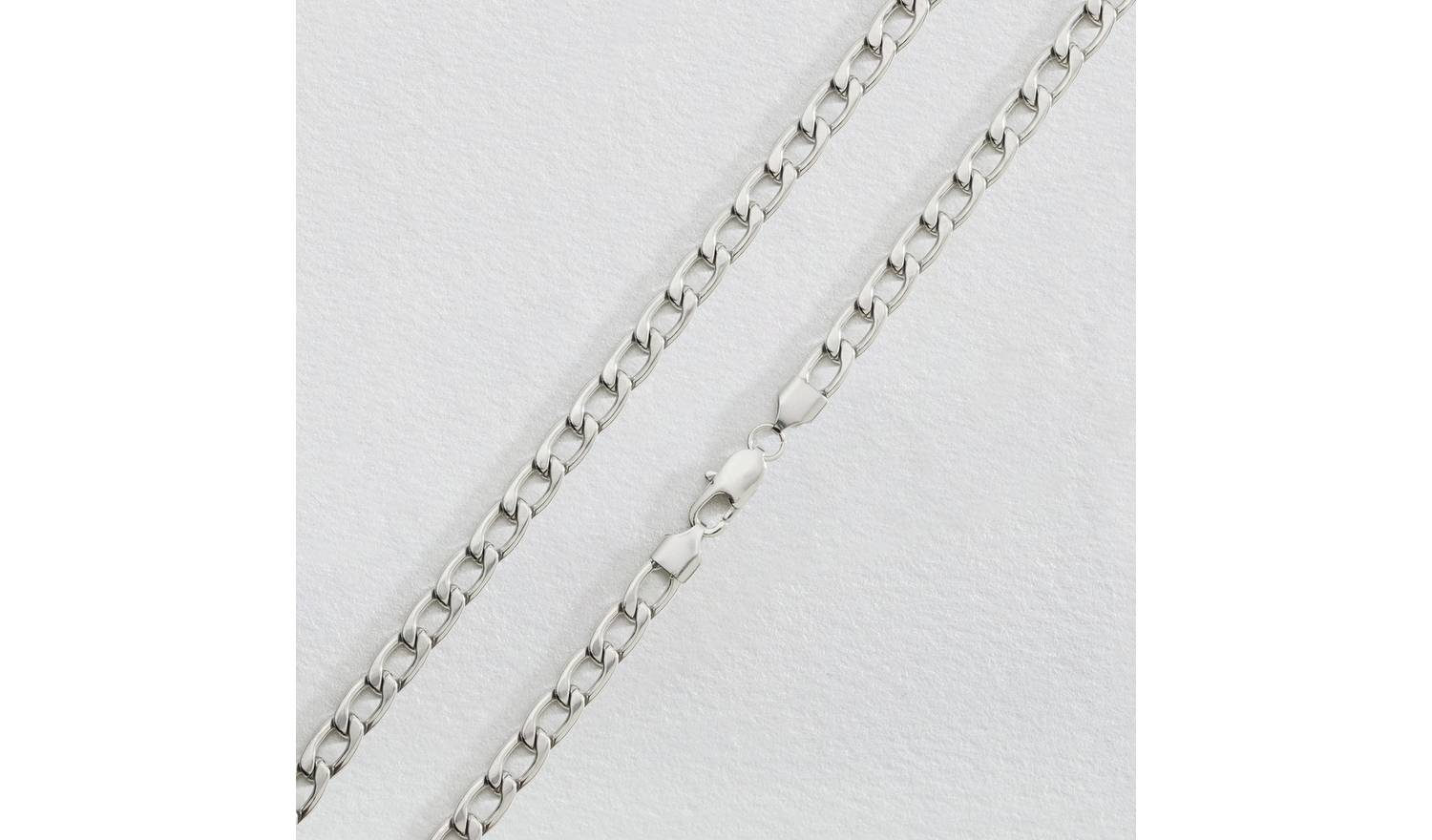 Revere Stainless Steel Curb Chain Necklace