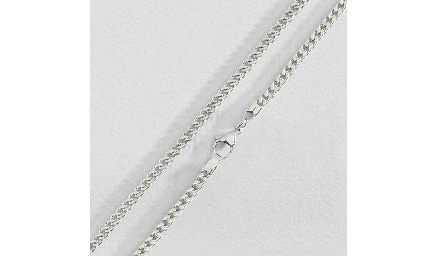 Revere Stainless Steel Box Curb Chain Necklace