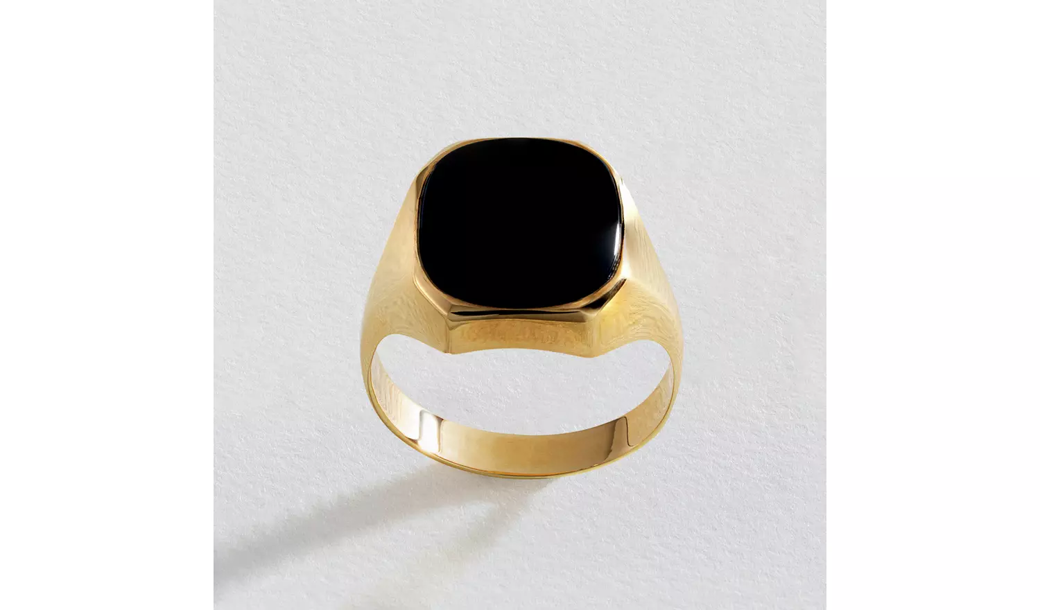 Revere 9ct Yellow Gold Black Onyx Signet Ring - R