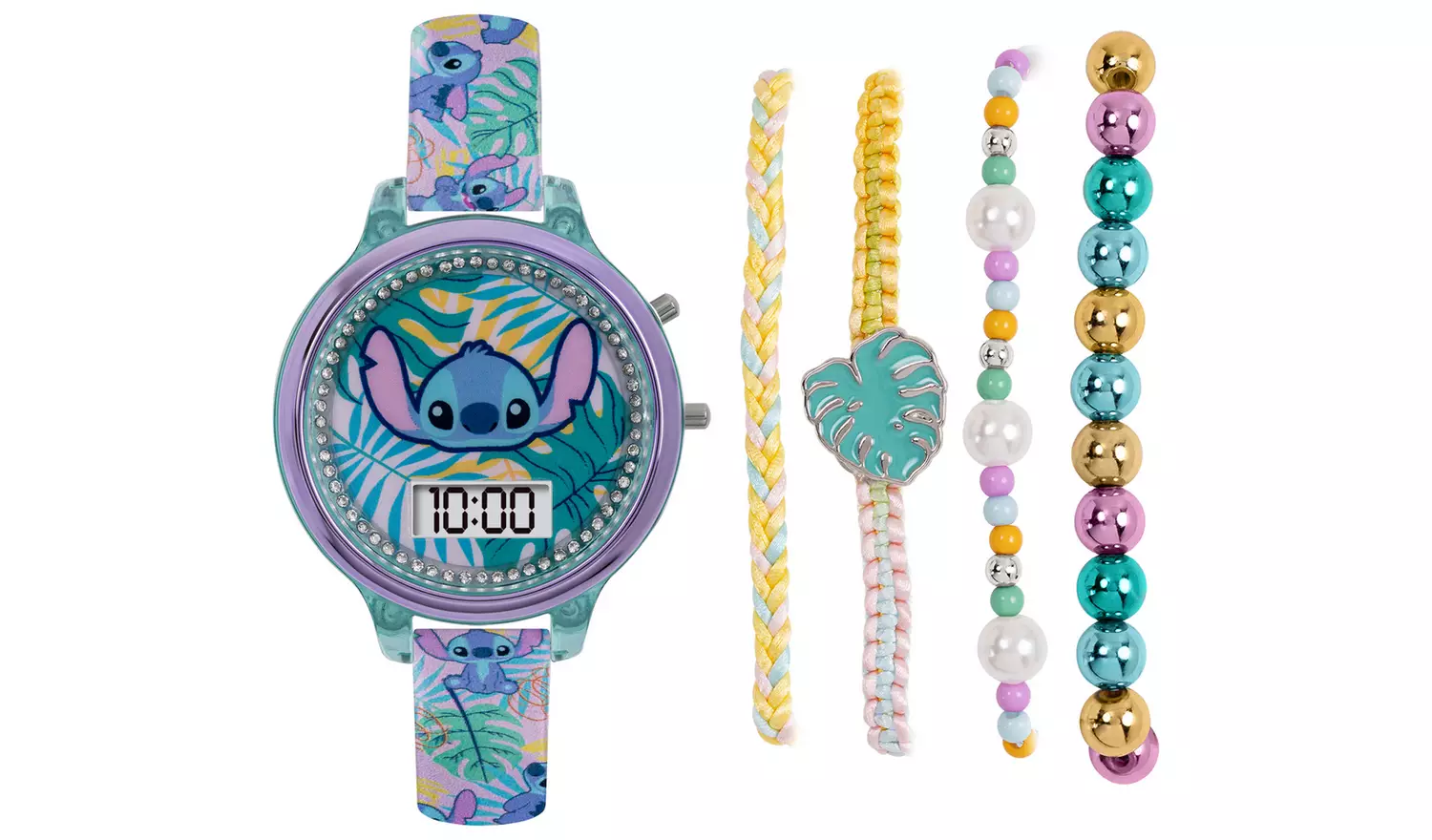 Disney Lilo and Stitch Digital Watch and Bracelet Set