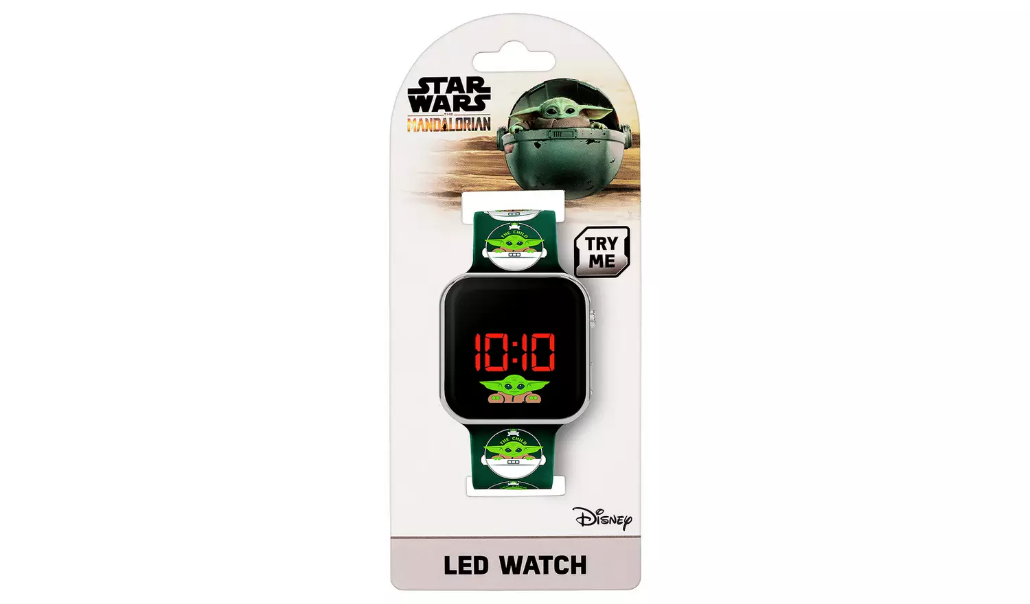 Disney Kids Black Star Wars Mandalorian Watch