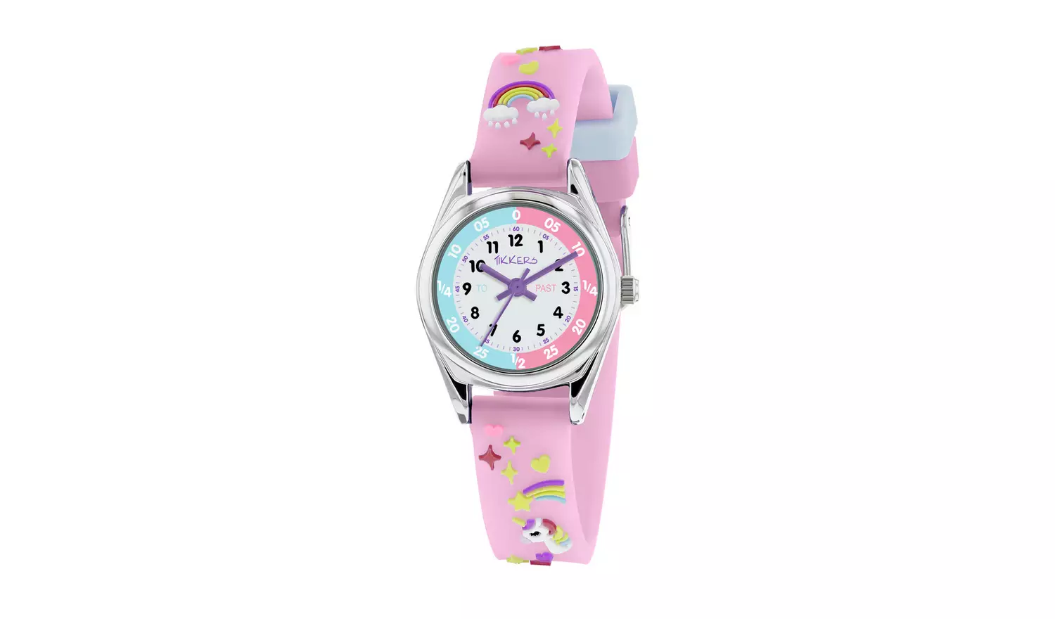 Tikkers Kids Purple Time Teacher Watch