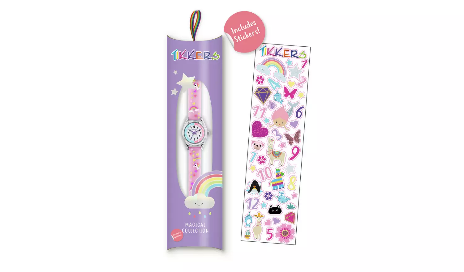 Tikkers Kids Purple Time Teacher Watch