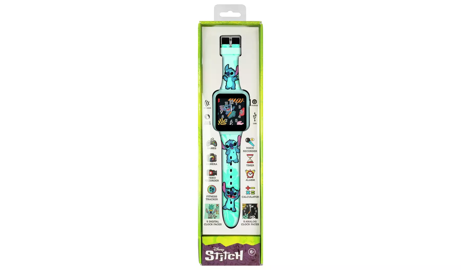 Disney Kids Blue Lilo and Stitch Interactive Smart Watch
