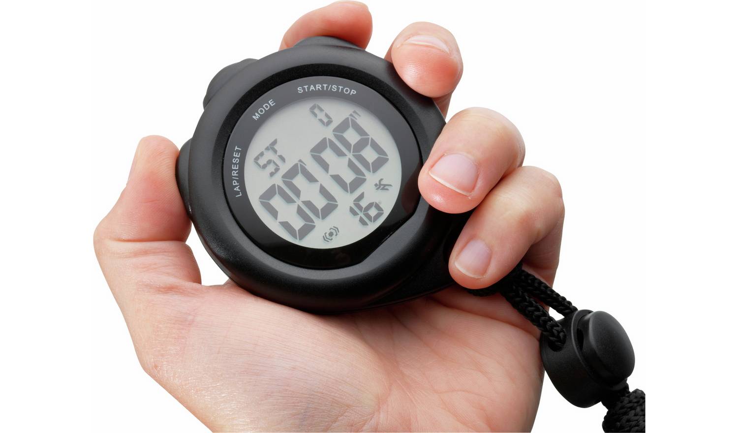 Peers Hardy Kids Black Sports Stopwatch