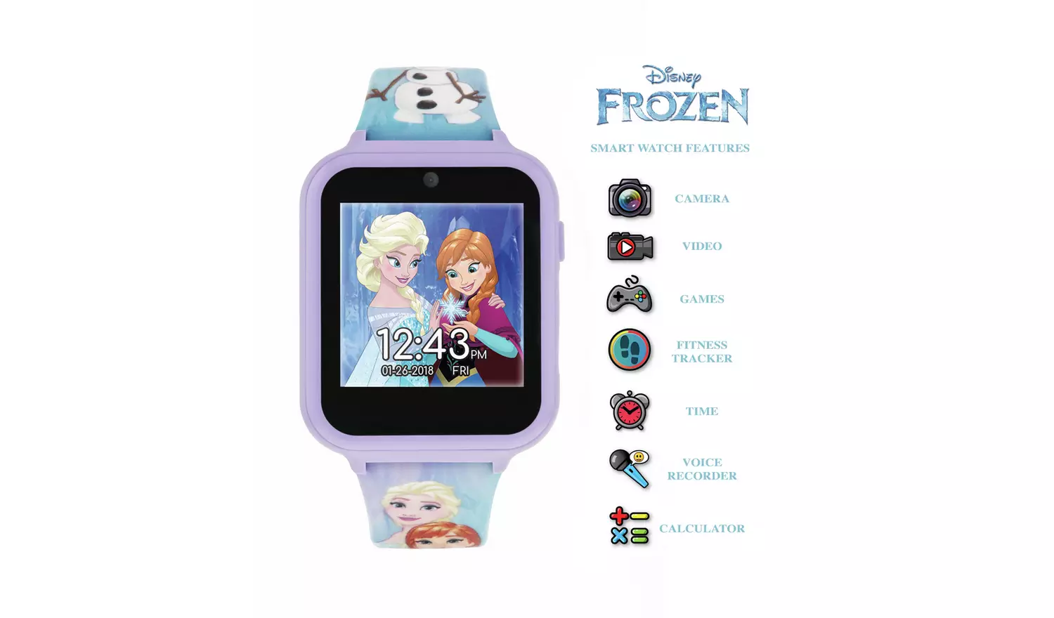 Disney Kids Purple Frozen Interactive Watch