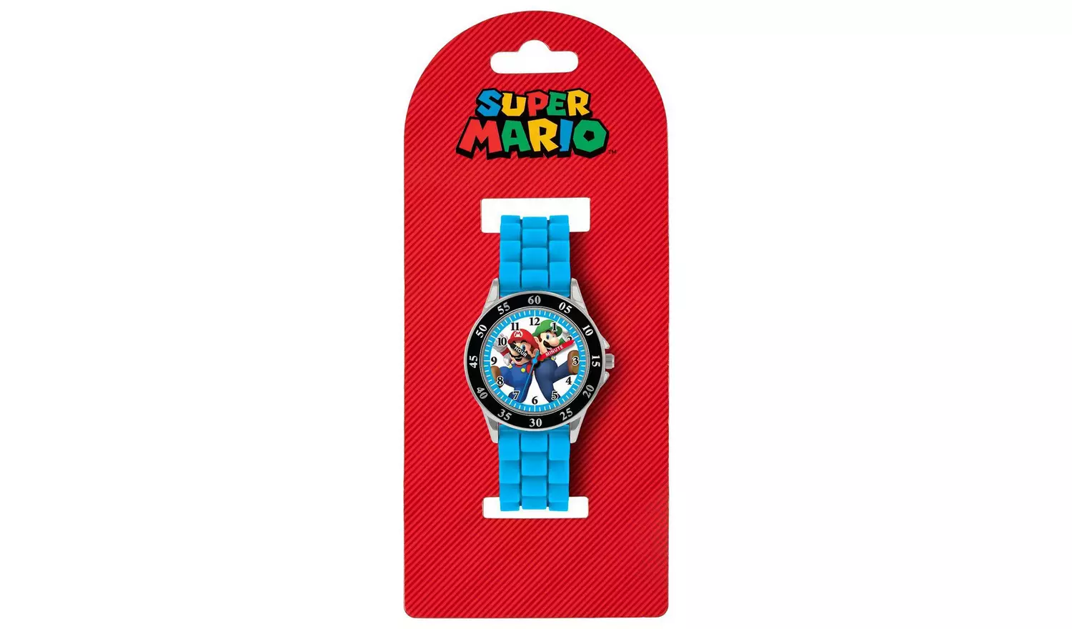 Nintendo Mario Blue Time Teacher Silicone Strap Watch