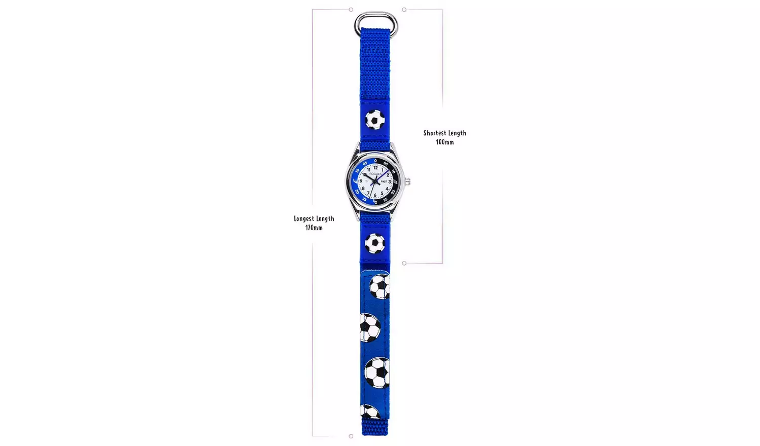 Tikkers Kids Blue Football Time Teacher Watch and Wallet Set