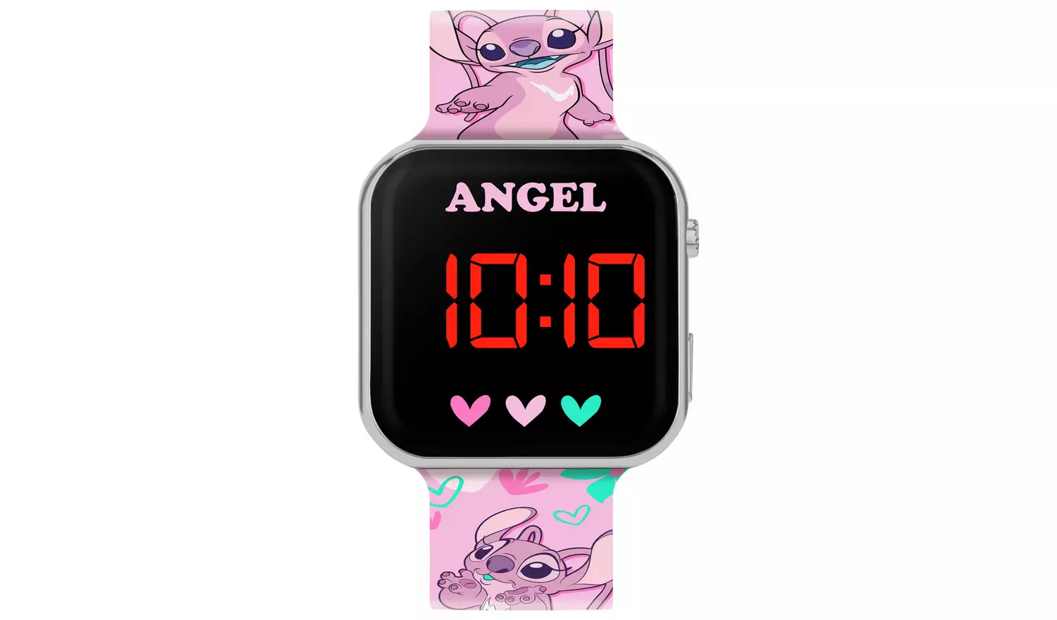 Disney Kids Pink Lilo and Stitch LED Watch