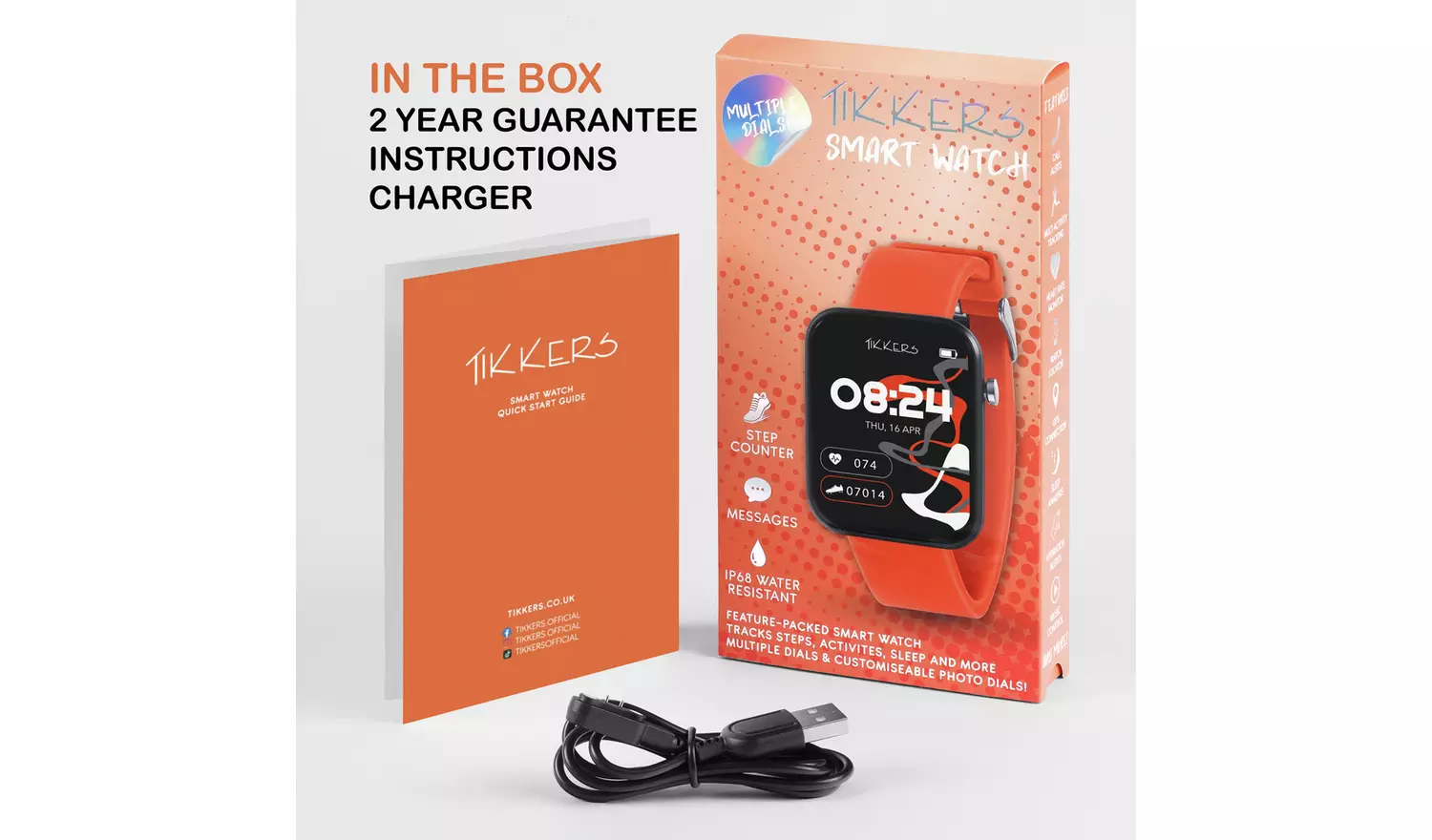 Tikkers Kids Orange Series 13 Smart Watch