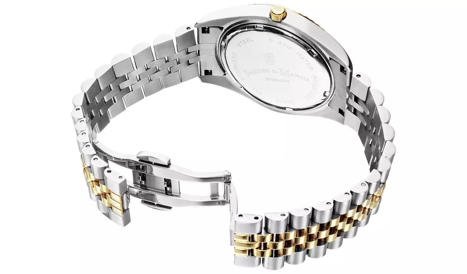 Jacques du Manoir Unisex Green Dial Two Tone Bracelet Watch