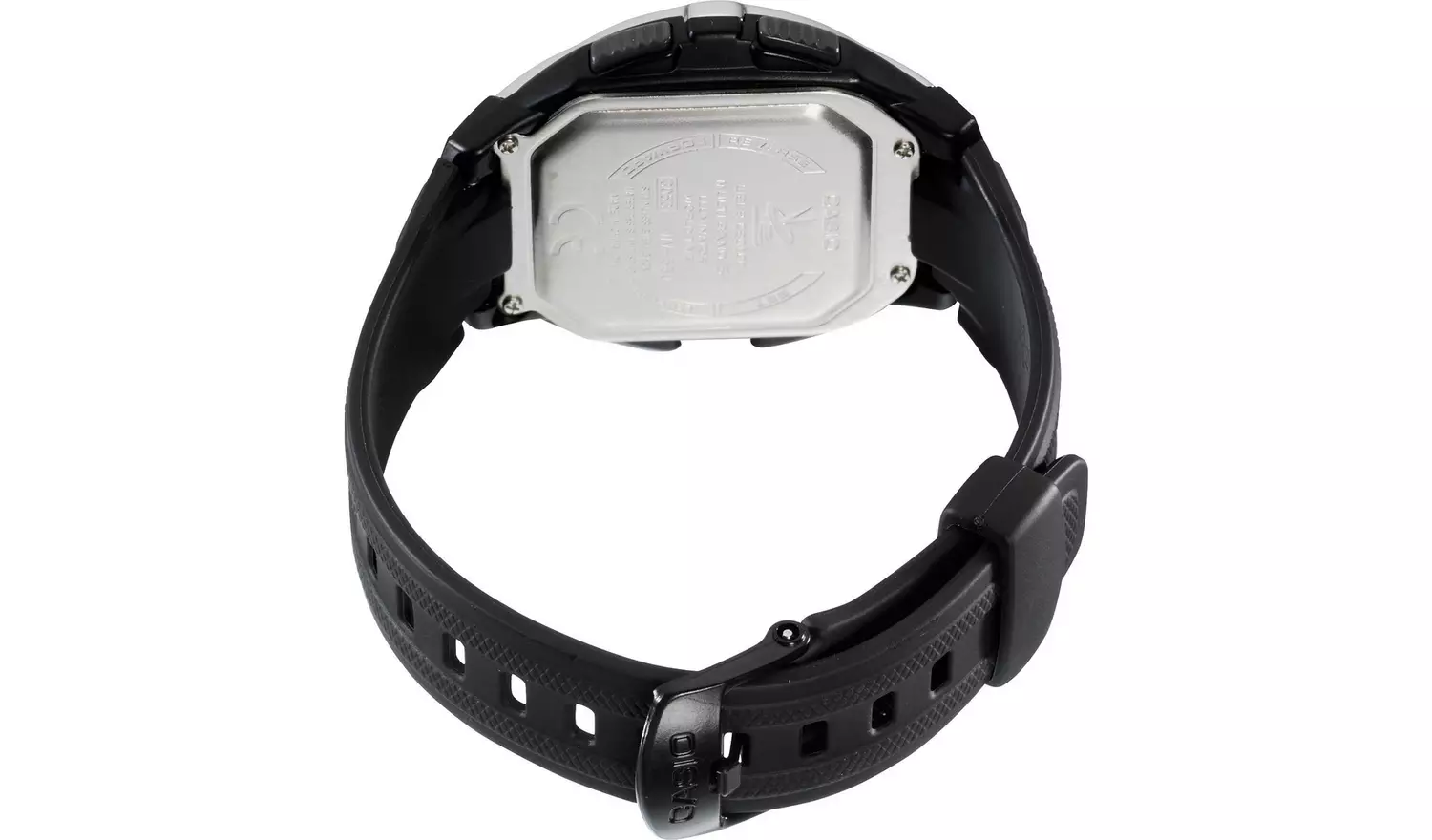 Casio Wave Ceptor LCD Digital Black Resin Strap Watch