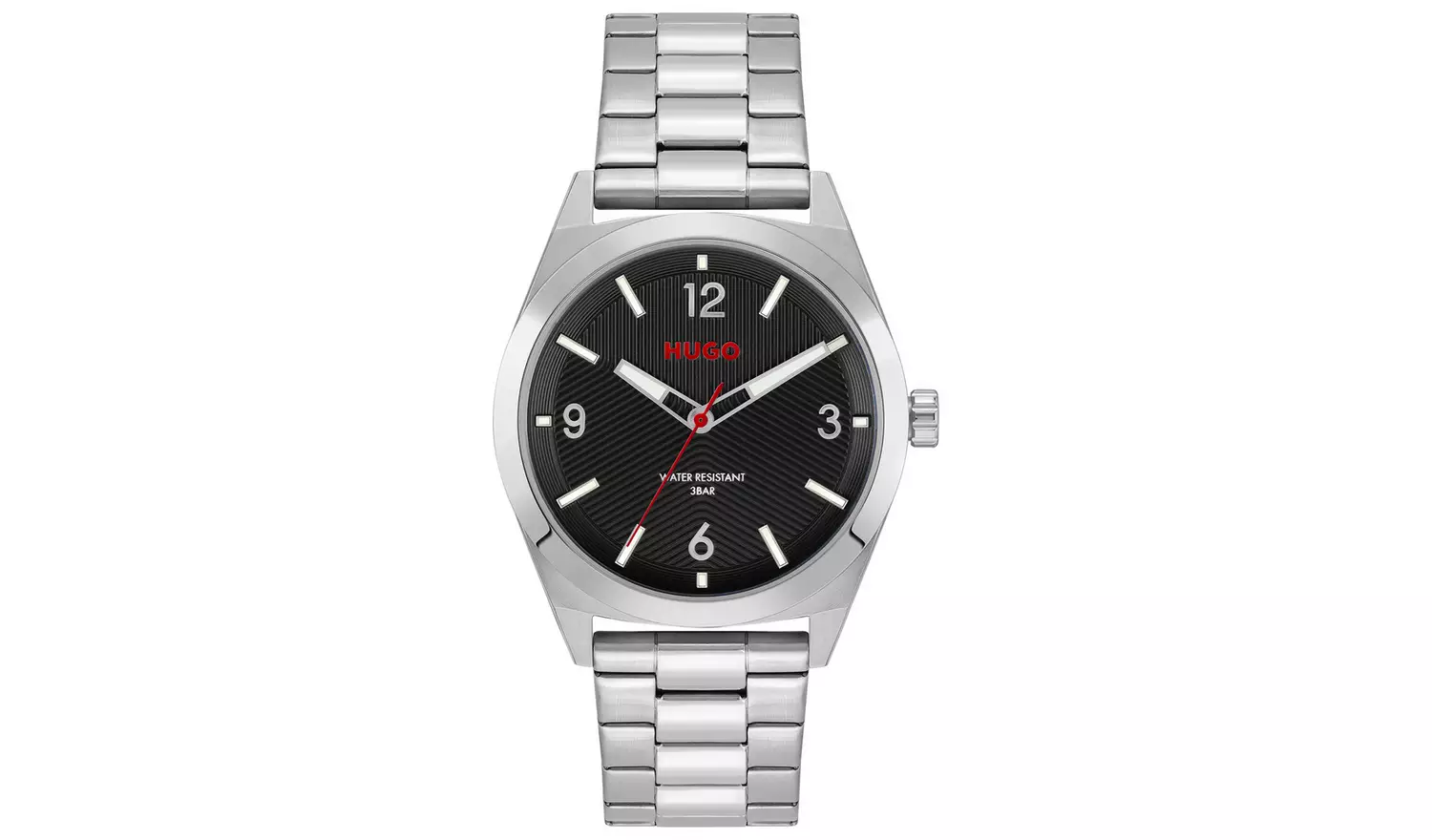 Hugo Men's Silver Coloured Stainless Steel Watch