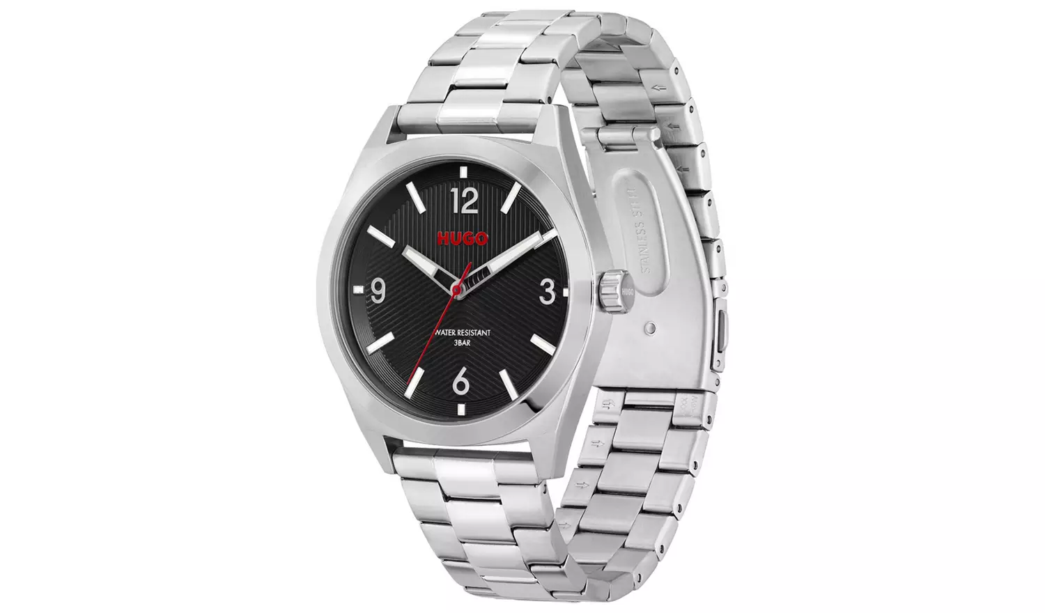 Hugo Men's Silver Coloured Stainless Steel Watch