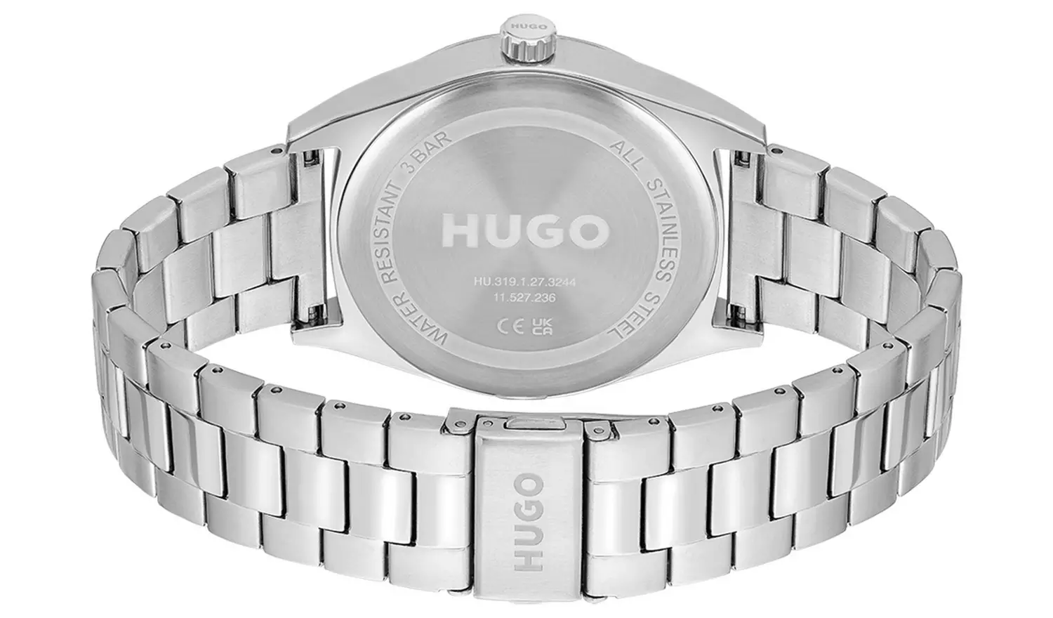 Hugo Men's Silver Coloured Stainless Steel Watch