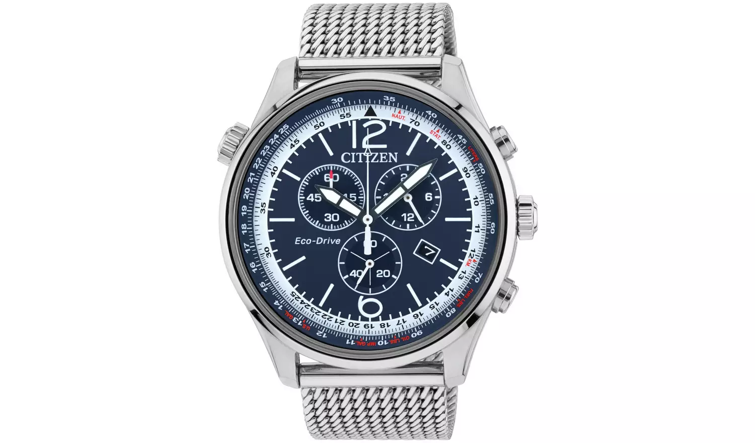 Citizen Eco-Drive Men's Chronograph Stainless Steel Watch
