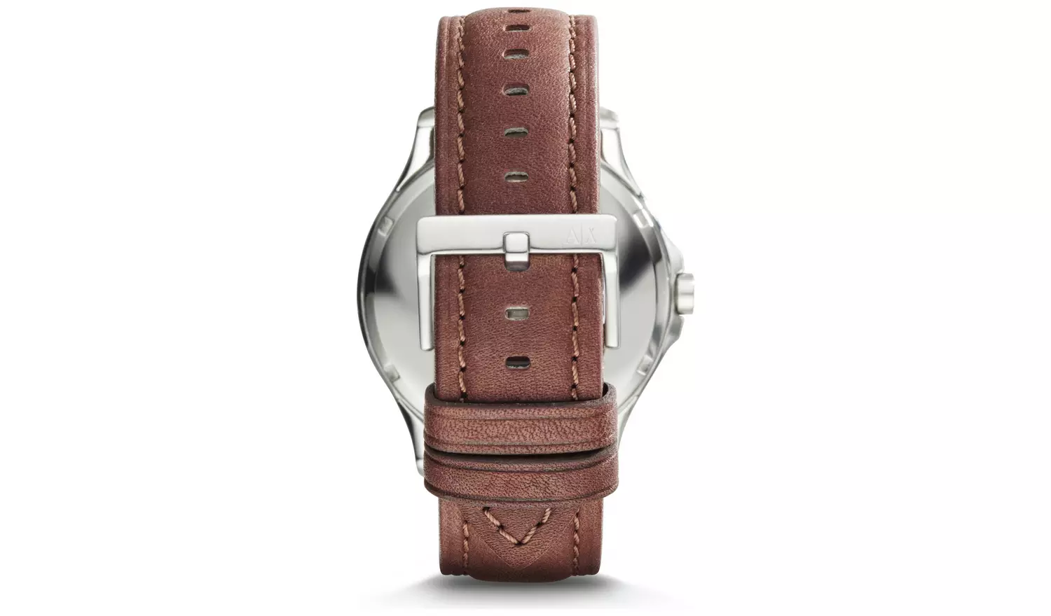 Armani Exchange Men's Brown Leather Strap Watch