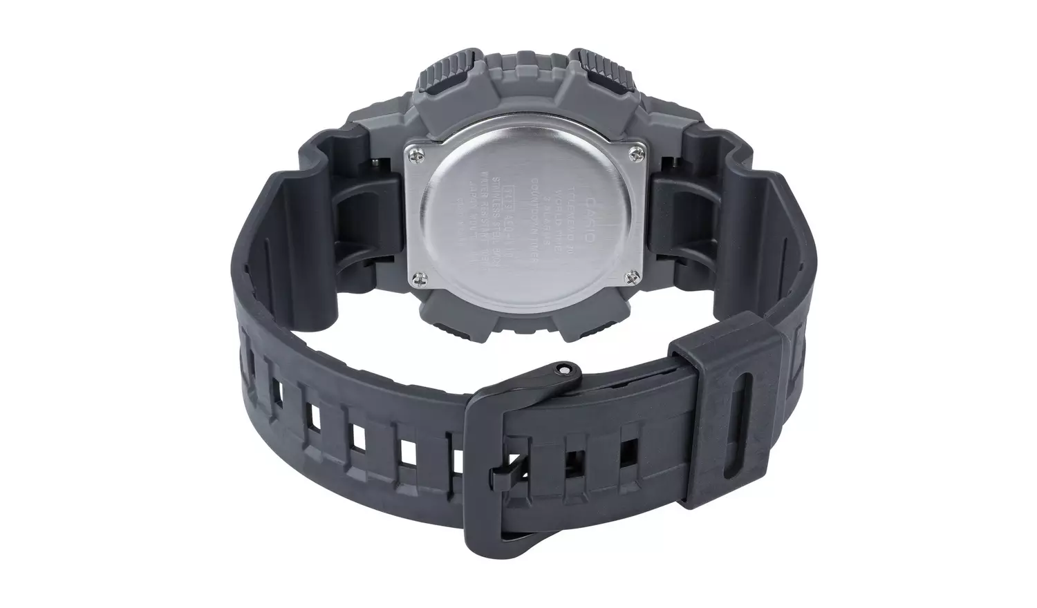 Casio Telememo Digital Black Resin Strap Watch