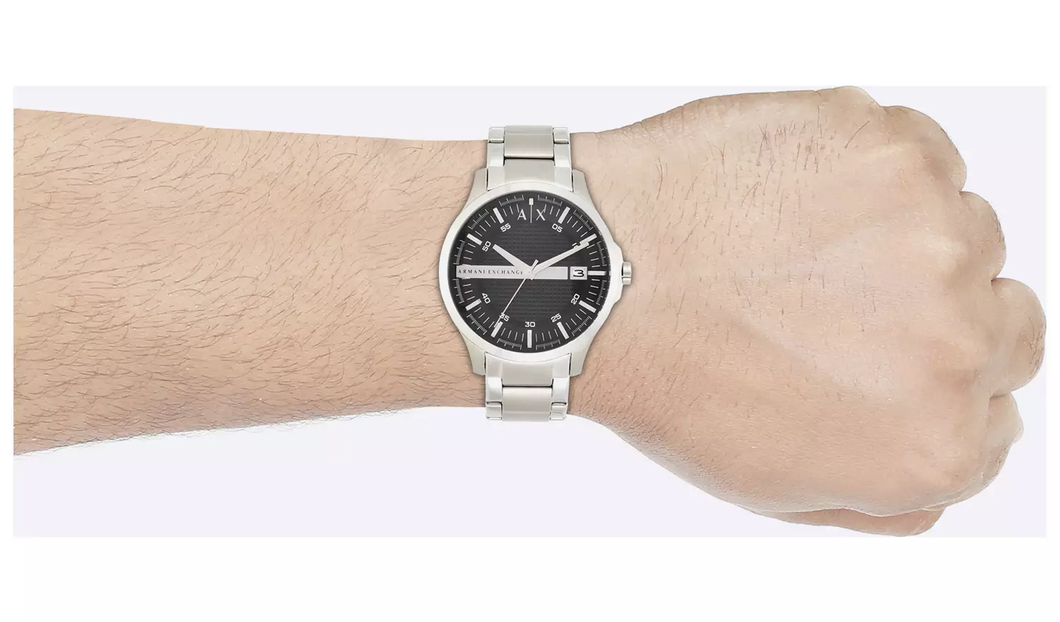 Armani Exchange Men's Silver Stainless Steel Watch