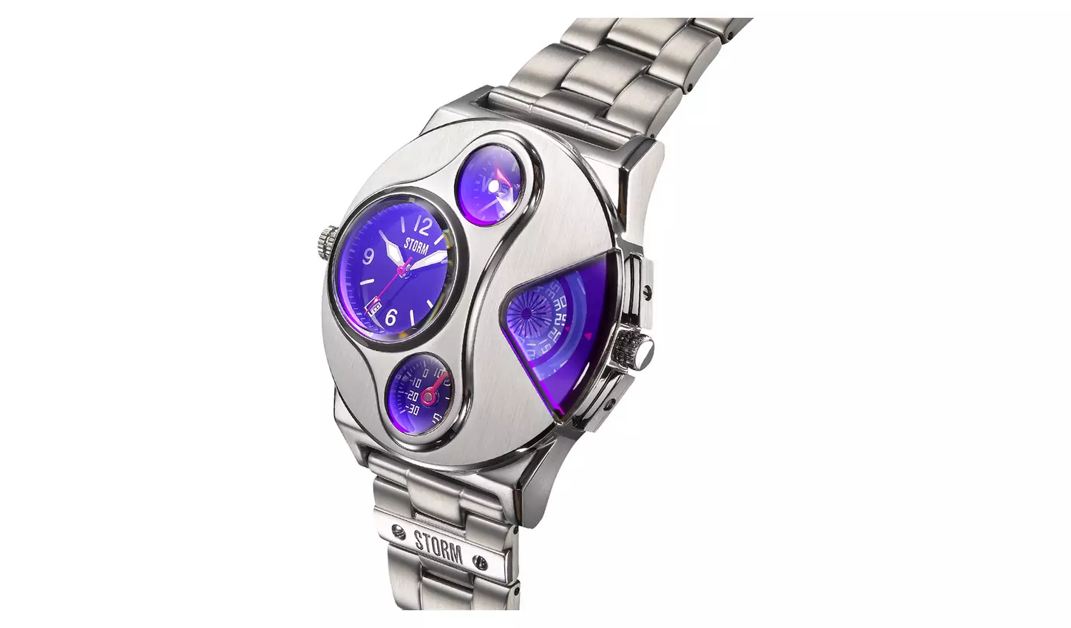 STORM V2 Navigator Stainless Steel Blue Dial Watch